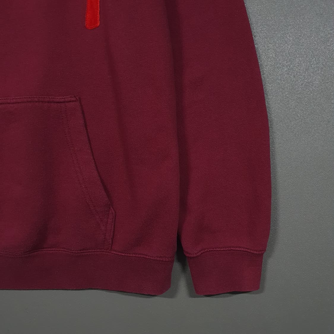 실측 L) Stussy 스투시 빅로고 오버핏 후드티 버건디 레드 후디 상품이미지4