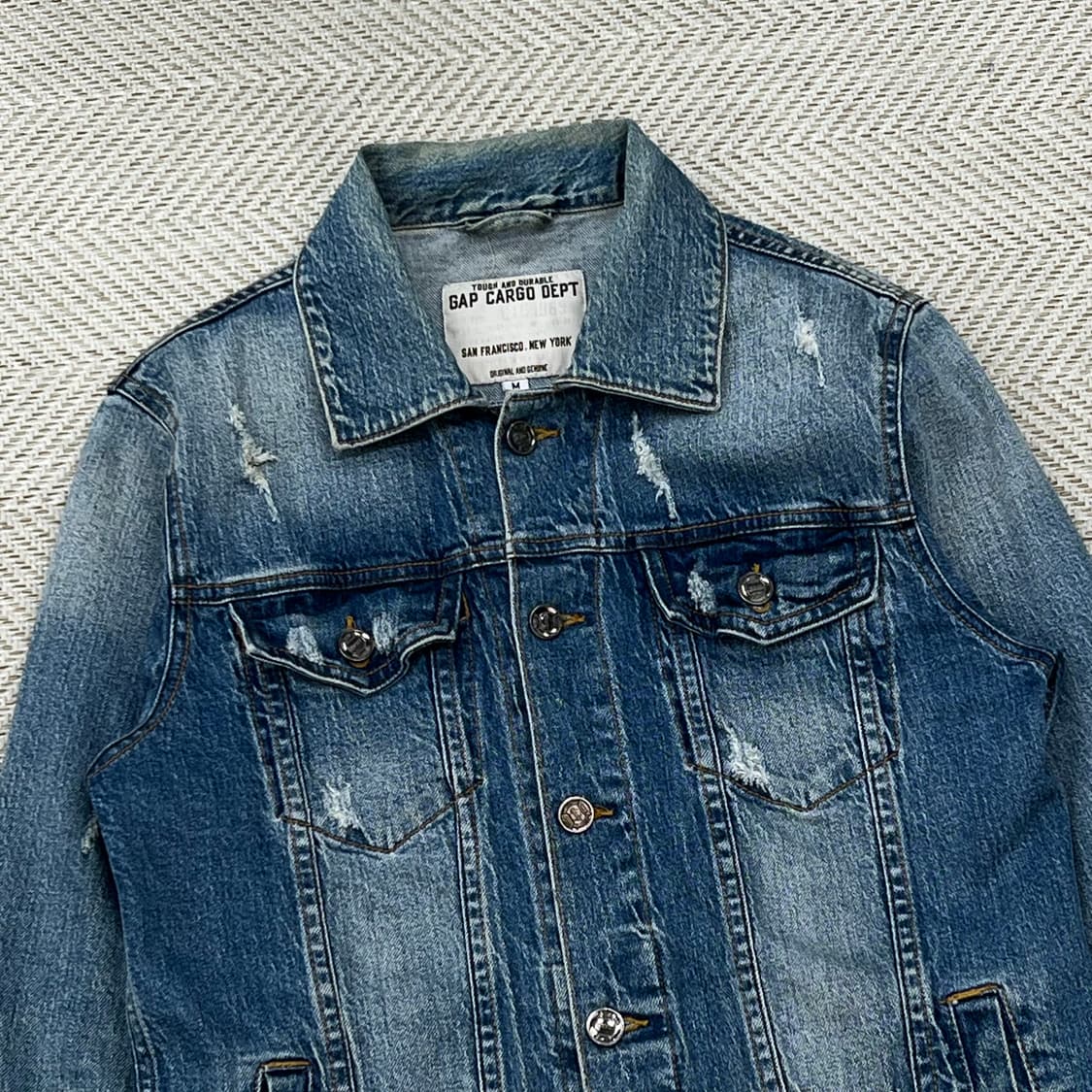 gap cargo dept 프린팅 데님자켓 r3062 상품이미지3