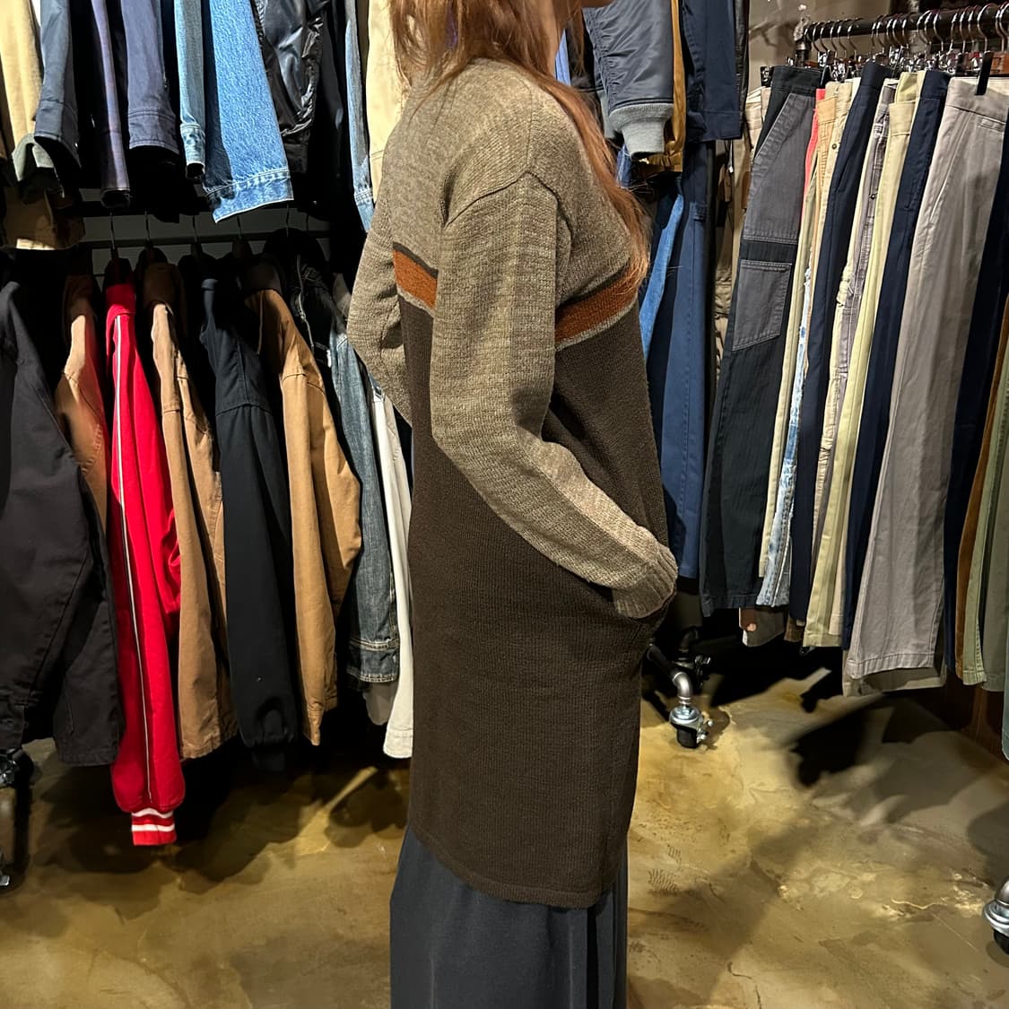 OS) 70-80's 이세이 미야케 All Style 롱 니트 원피스 상품이미지9