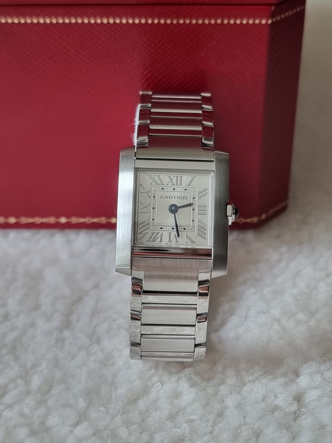 [까르띠에 풀세트] 탱크 프랑세즈 신형 스틸 S 스몰 여성시계 23년 상품이미지2
