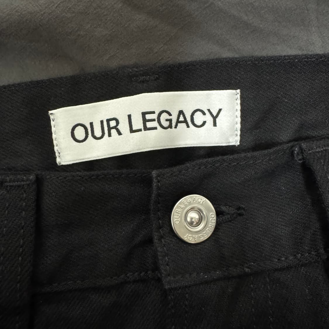 아워레가시 써드컷 블랙 셀비지 팬츠 33 사이즈 새상품 상품이미지3