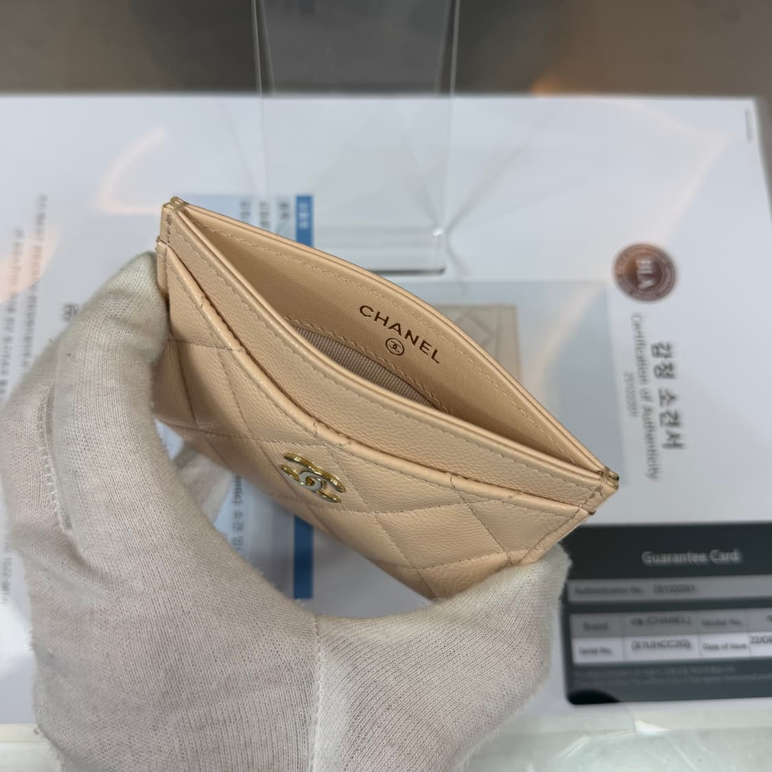 [리오브] 샤넬 CC 로고 클래식 캐비어 그레인드 카드지갑 상품이미지4