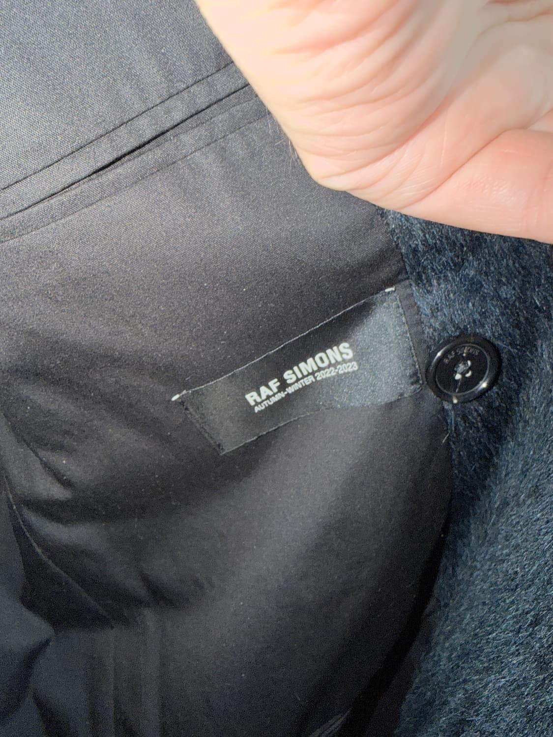 라프시몬스 raf simons 23aw 알파카 오버코트/46(free) 상품이미지4