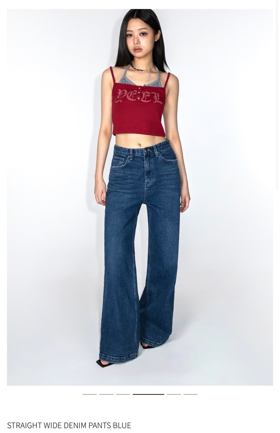 Yeel 스트레이트 카고 데님 팬츠 상품이미지1