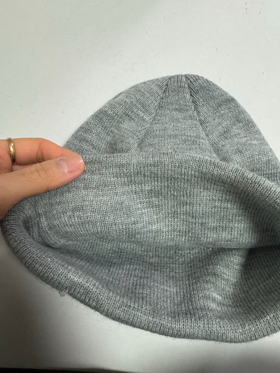 슈프림 뉴에라 s로고 헤더그레이 비니 상품이미지4