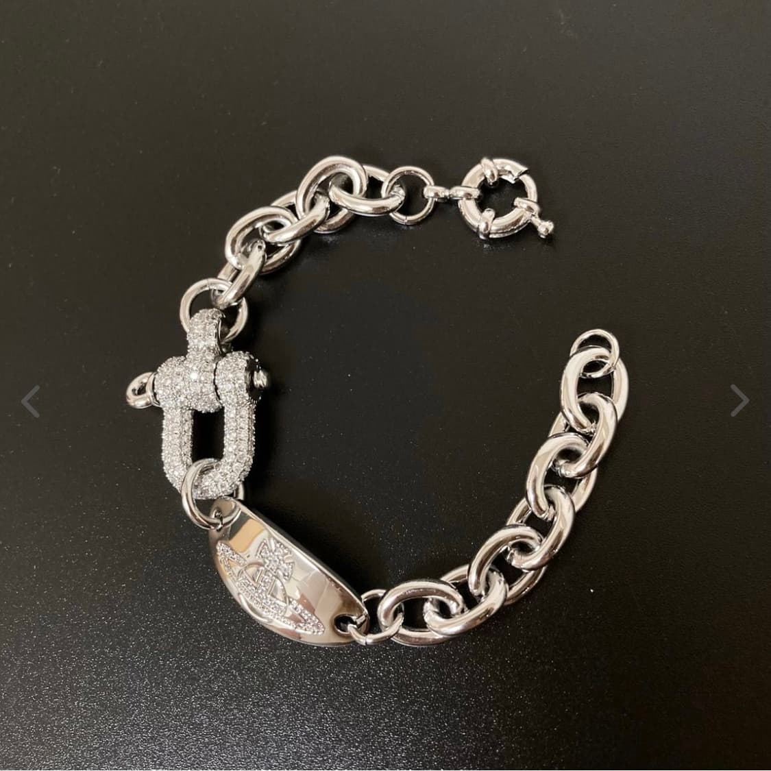 비비안웨스트우드 크리스탈 orb 로고 isoria 팔찌(새상품) 상품이미지2