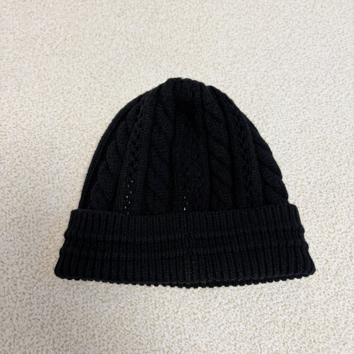 비비안 웨스트우드 케이블 니트 비니 블랙 상품이미지5