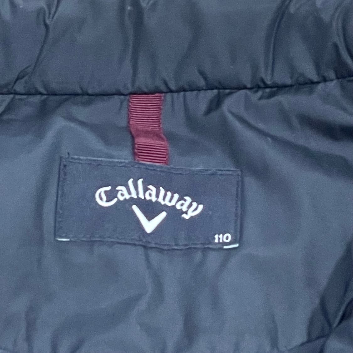 캘러웨이 네이비 스퀘어 퀼팅 정장 하프 코트 패딩 남성110 상품이미지5