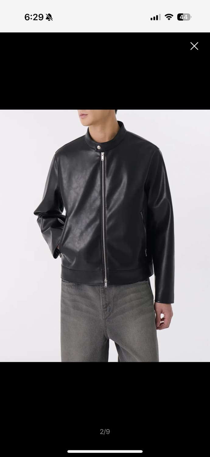 무신사 스탠다드 레더 레이서 자켓 상품이미지2