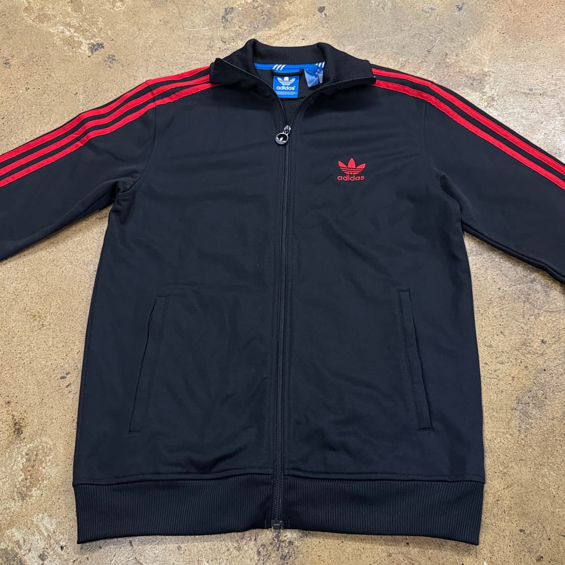 아디다스 88 백로고 블랙 레드 검빨 파이어버드 트랙탑 져지 상품이미지2