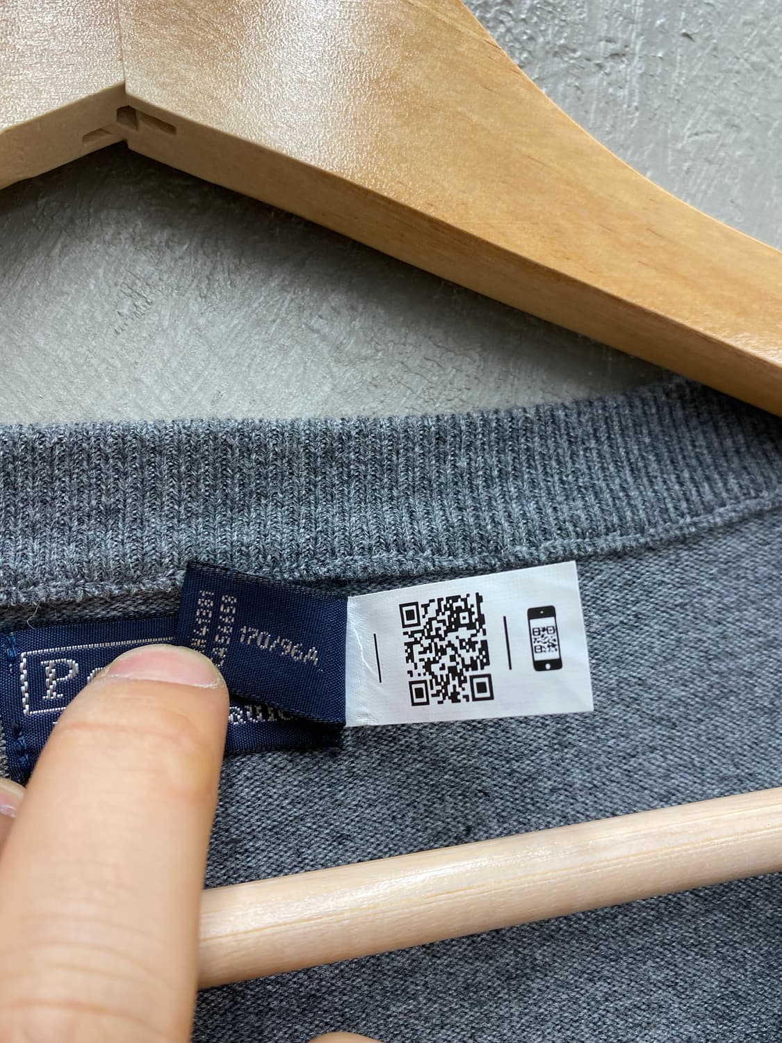 [L] Polo Ralph Lauren 폴로 그레이 코튼 가디건 상품이미지6