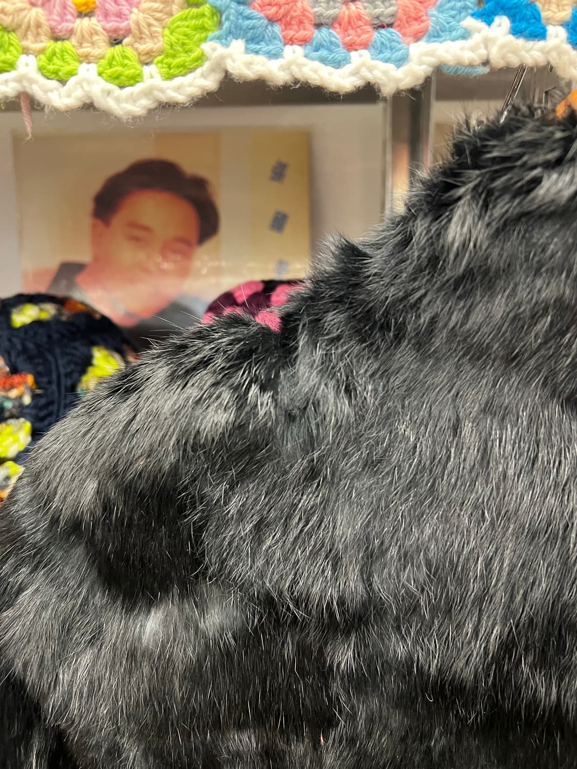 Eva Junie Real Rabbit Fur Jacket – Black 상품이미지7