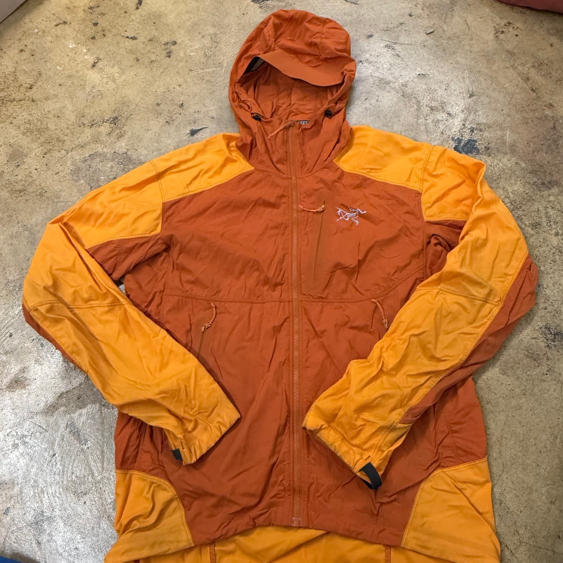[정품/M] 아크테릭스 오렌지 옐로우 바람막이 b16 상품이미지2