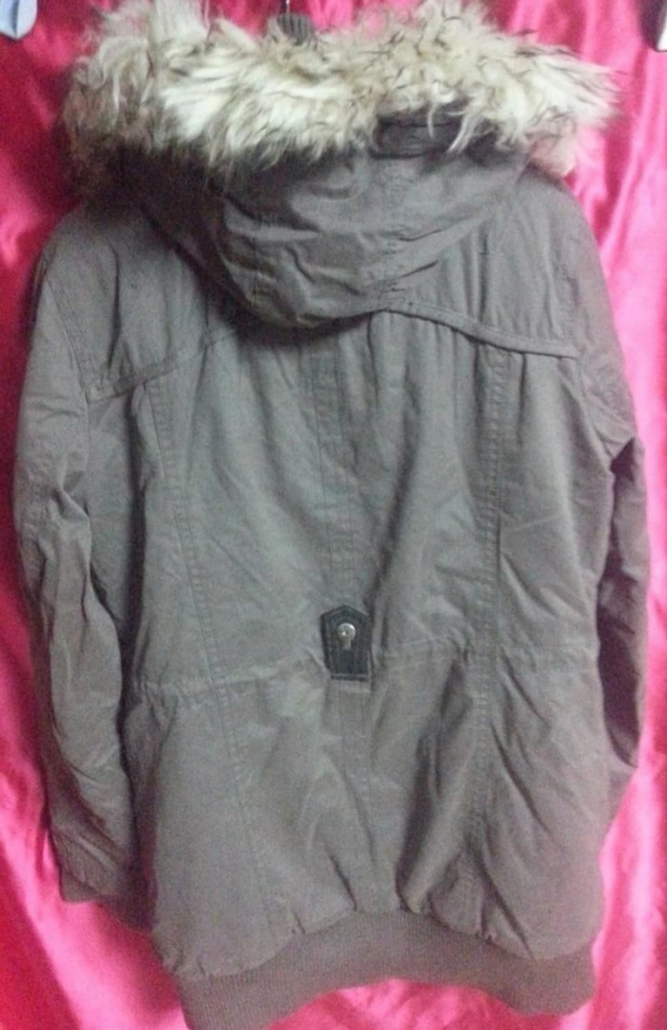 TBJ 여성 빈티지 털후드 야상 점퍼 밝은 밤갈색 90 상품이미지2