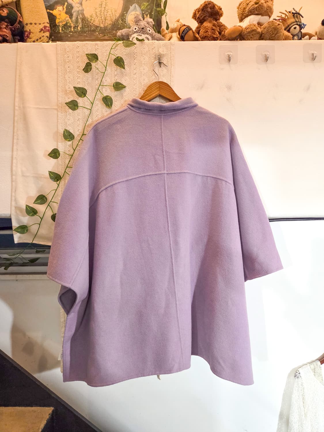 연보라 케이프 코트 상품이미지4