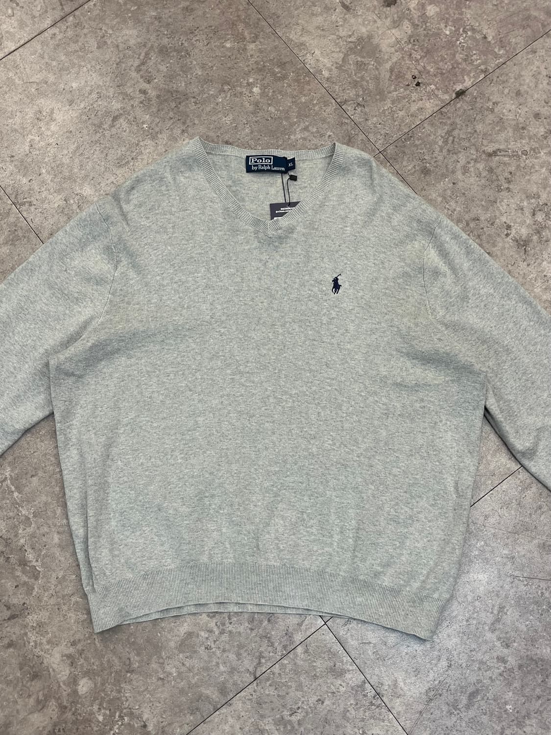 폴로 랄프로렌 브이넥 니트 그레이 XL #csz2769 상품이미지5