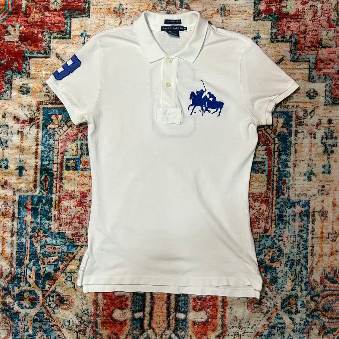 [M] 폴로 랄프로렌 스키니 폴로 빅포니 카라 반팔티 상품이미지1
