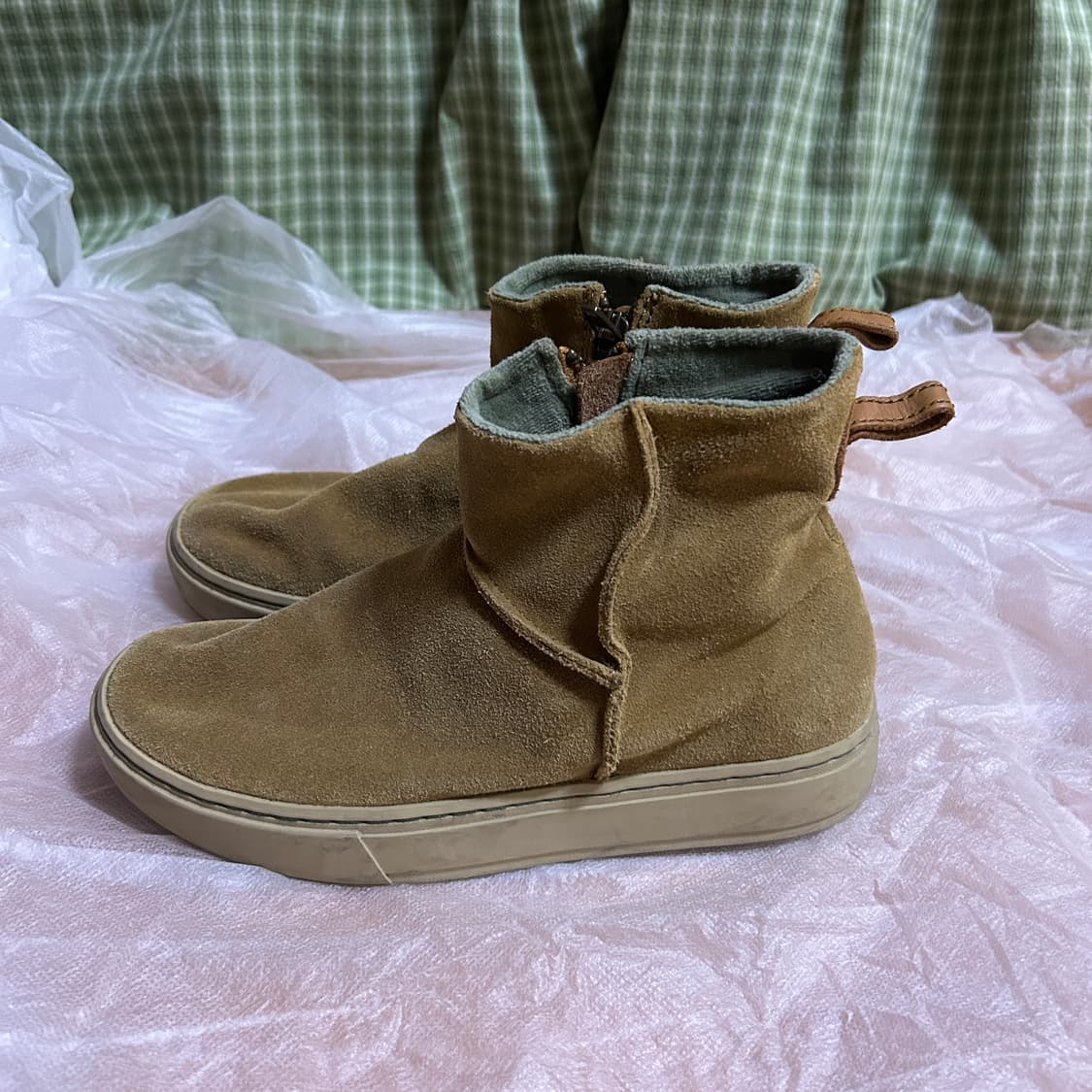 [사토리산] 머라키 로우 스웨이드 미드브라 운 부츠 워커 상품이미지3