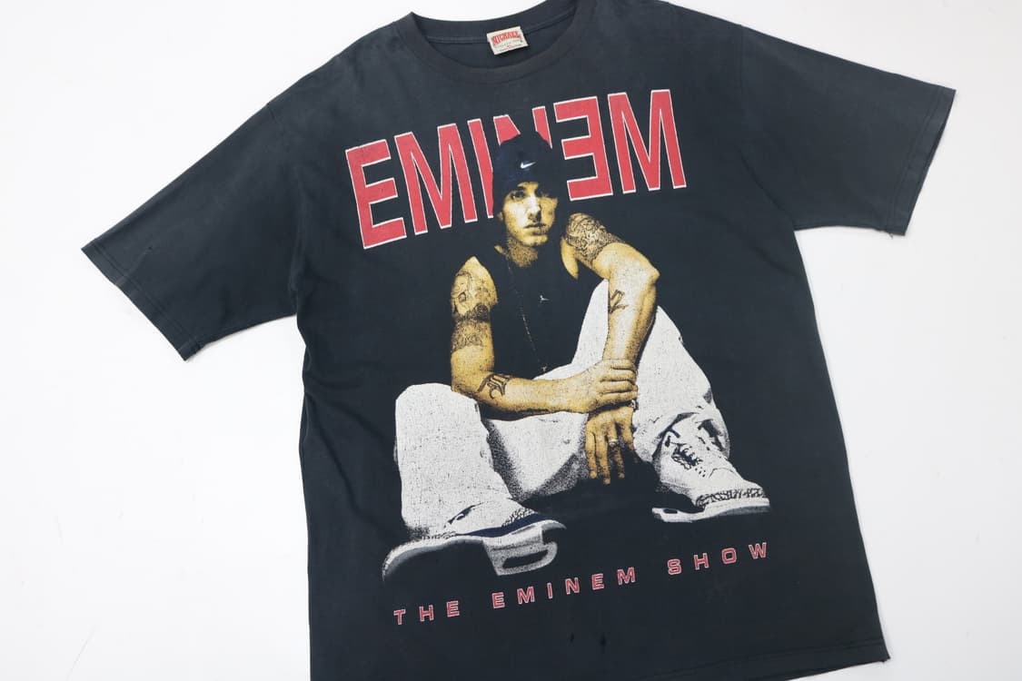 빈티지 00s 에미넴 'The Eminem Show' 랩 티셔츠 (XL) 상품이미지4