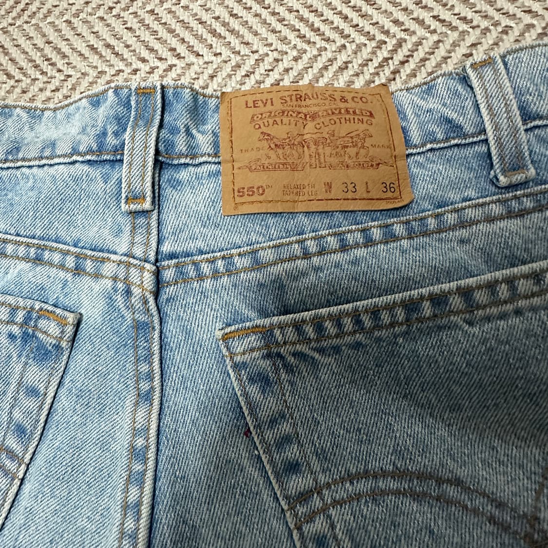 LEVI'S 550 90's usa made denim jeans 상품이미지4