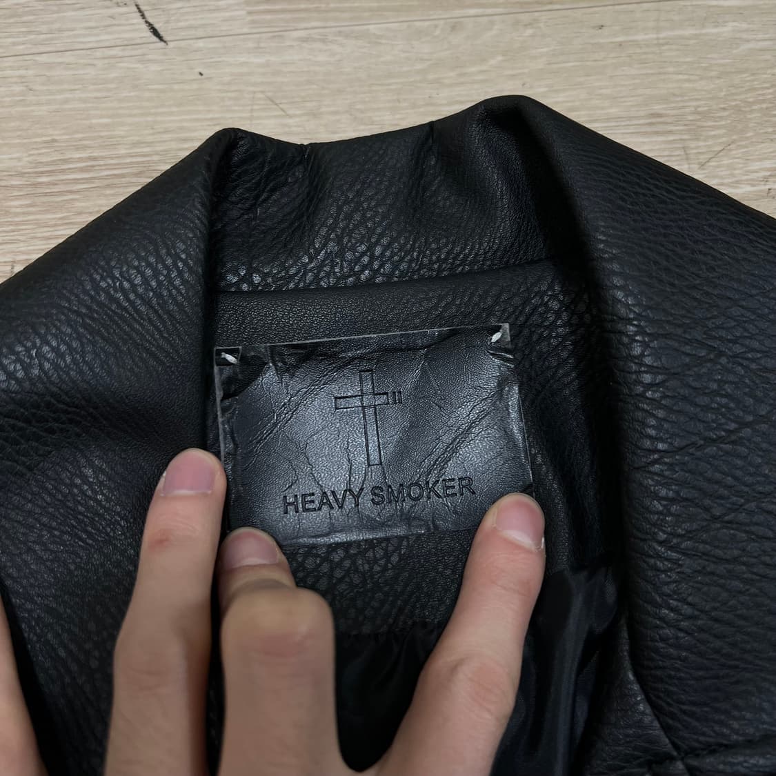 헤비스모커 무광 레더 라이더 가죽자켓 [블랙] XL/105 상품이미지4