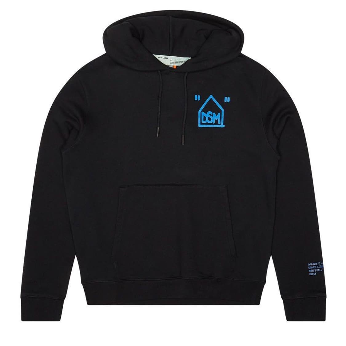 오프화이트 도버스트릿 마켓 자수 에로우 후드 블랙 블루 상품이미지2
