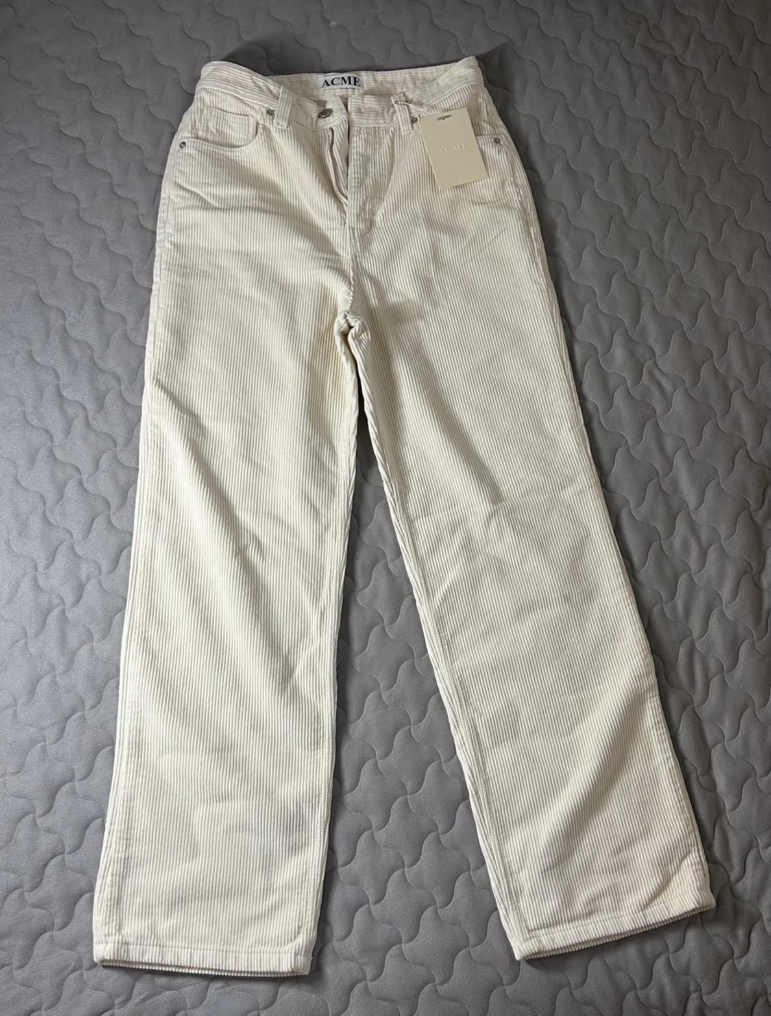 아이보리 골덴 바지 상품이미지1