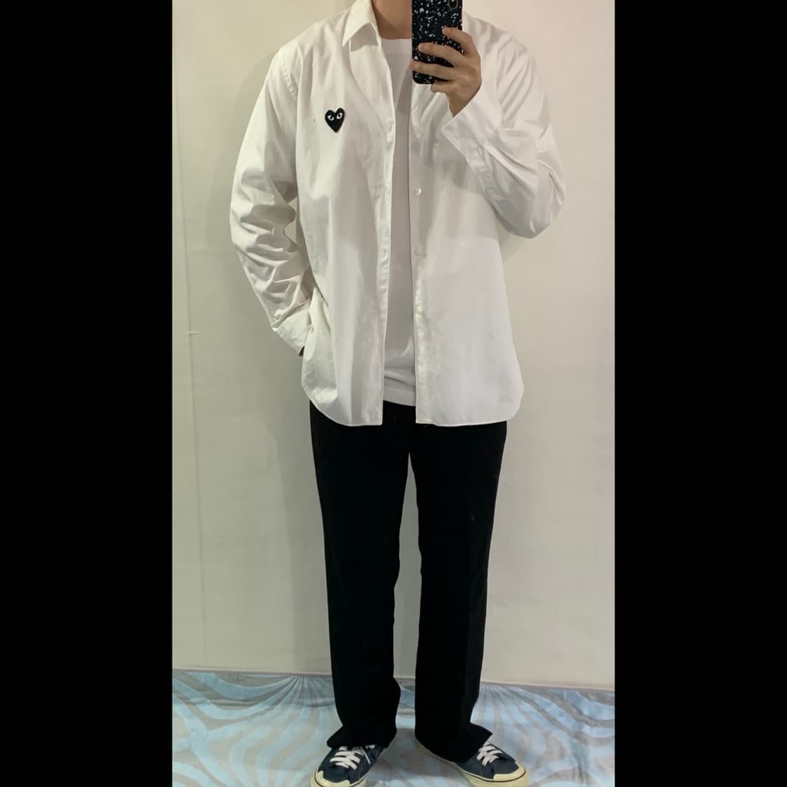 정품 꼼데가르송 화이트 셔츠 상품이미지2