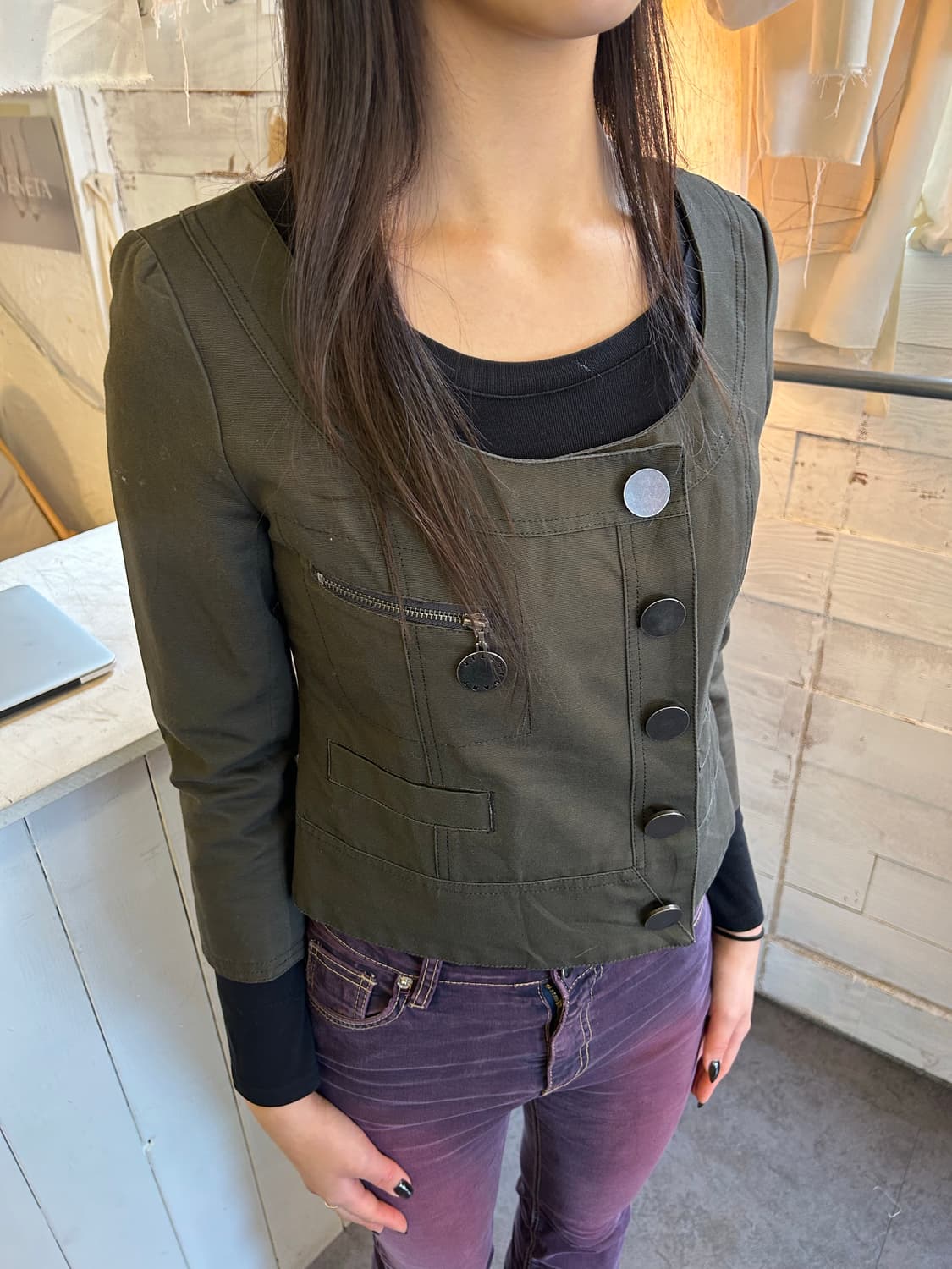 Jill stuart 크롭 자켓 상품이미지1