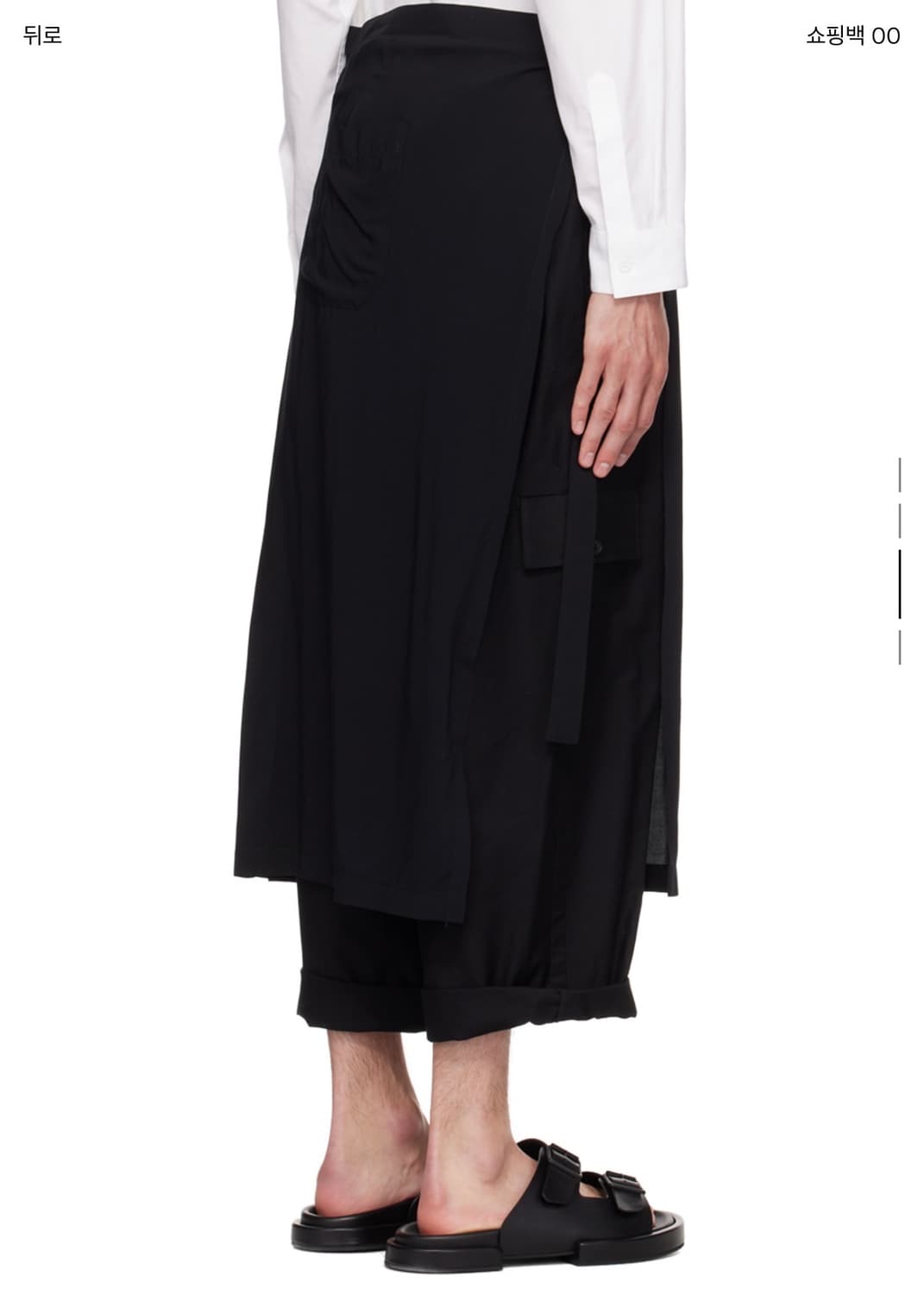 Yohji Yamamoto pour homme wrap skirt 상품이미지2