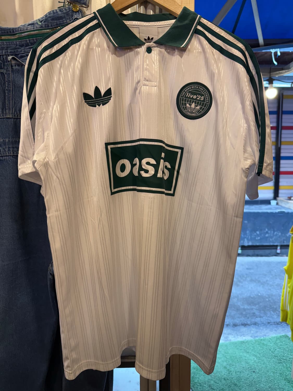 아디다스 x 오아시스 투어 자카드 져지 그린 상품이미지1