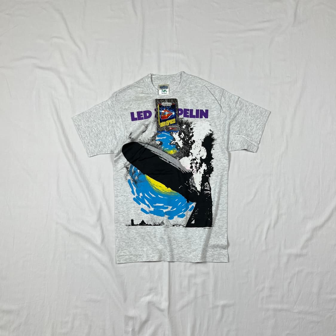 데드스탁 90‘s 90년도 레드제플린 락밴드 반팔티 상품이미지1