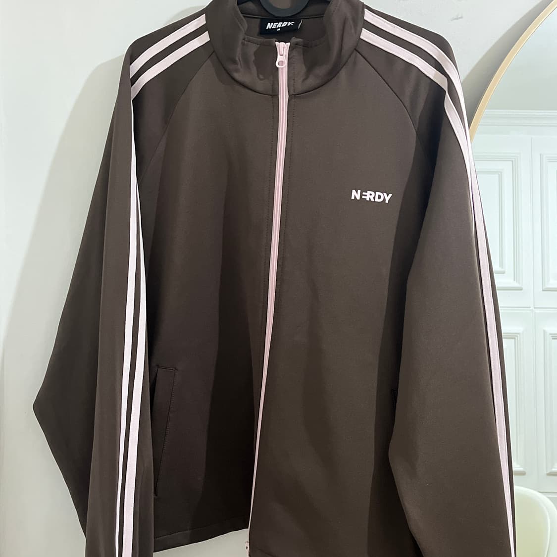 널디 여성 리본 트랙탑 브라운(M/거의새상품) 상품이미지5