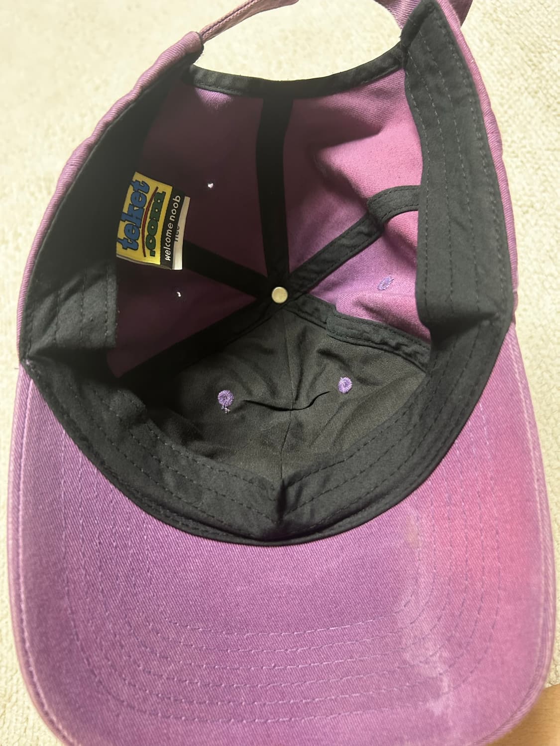 테켓 teket sharing cap purple 모자 상품이미지3