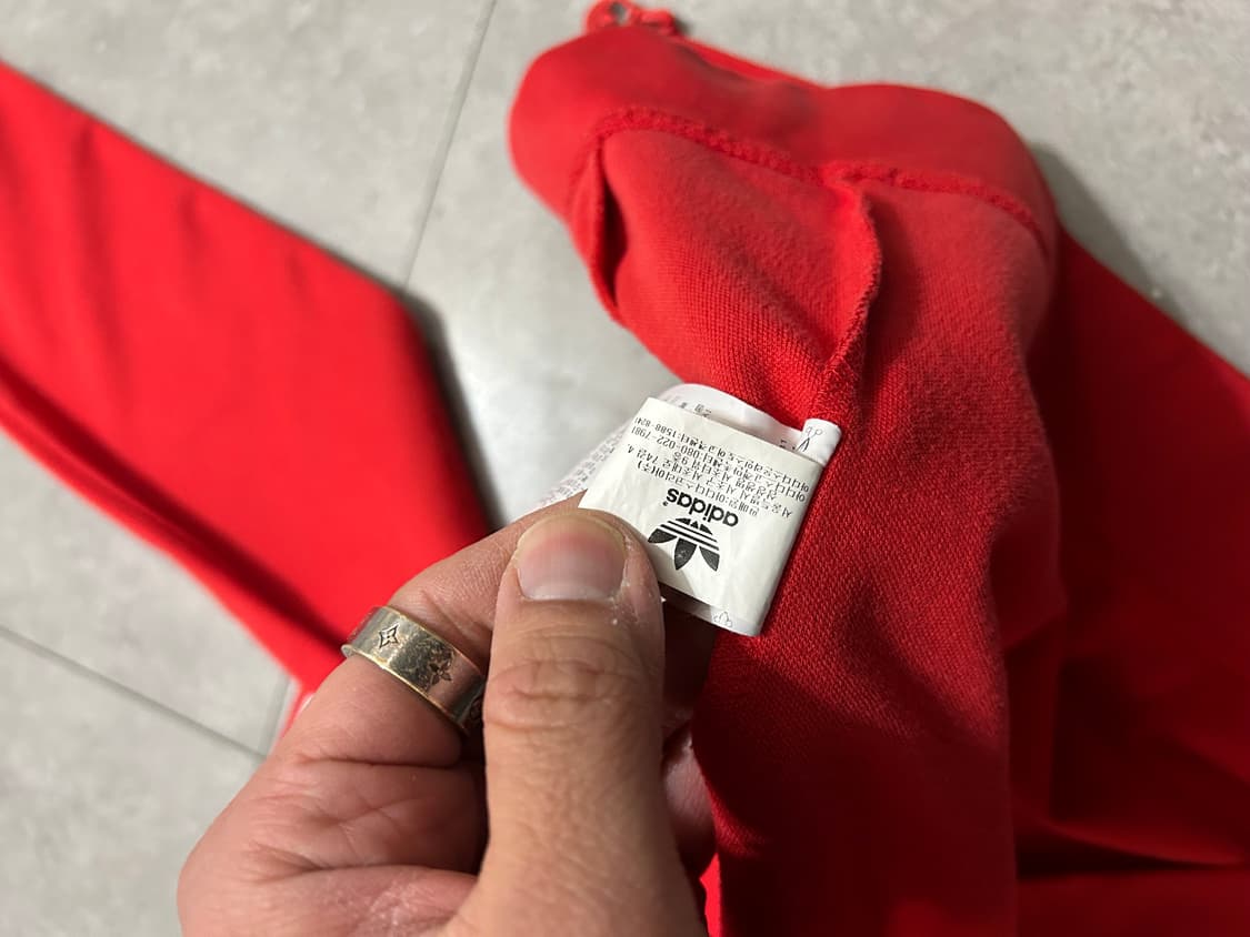 아디다스 레드컬러 빈티지  유로파 트랙탑  져지 풀집업 상품이미지9