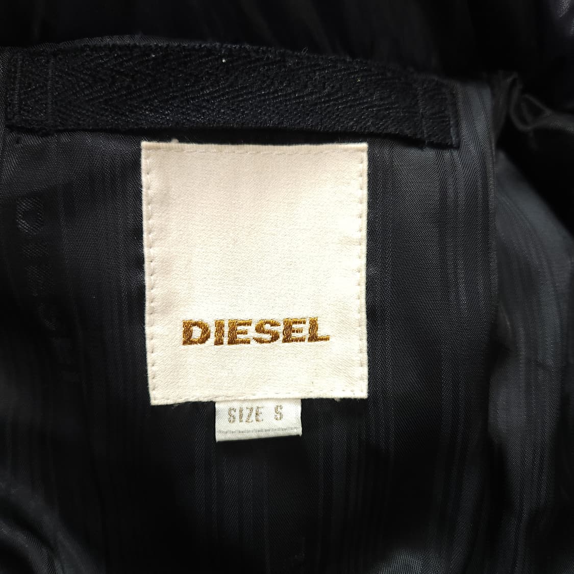 [S] 디젤 네이비 니일론 남여 숏패딩 (~90) 상품이미지9