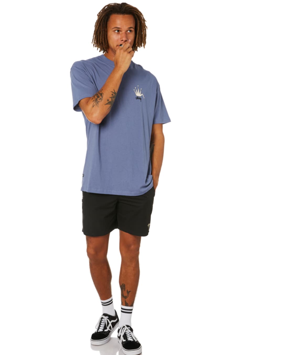 Stussy 스투시 크라운 티셔츠 더스티블루 상품이미지2