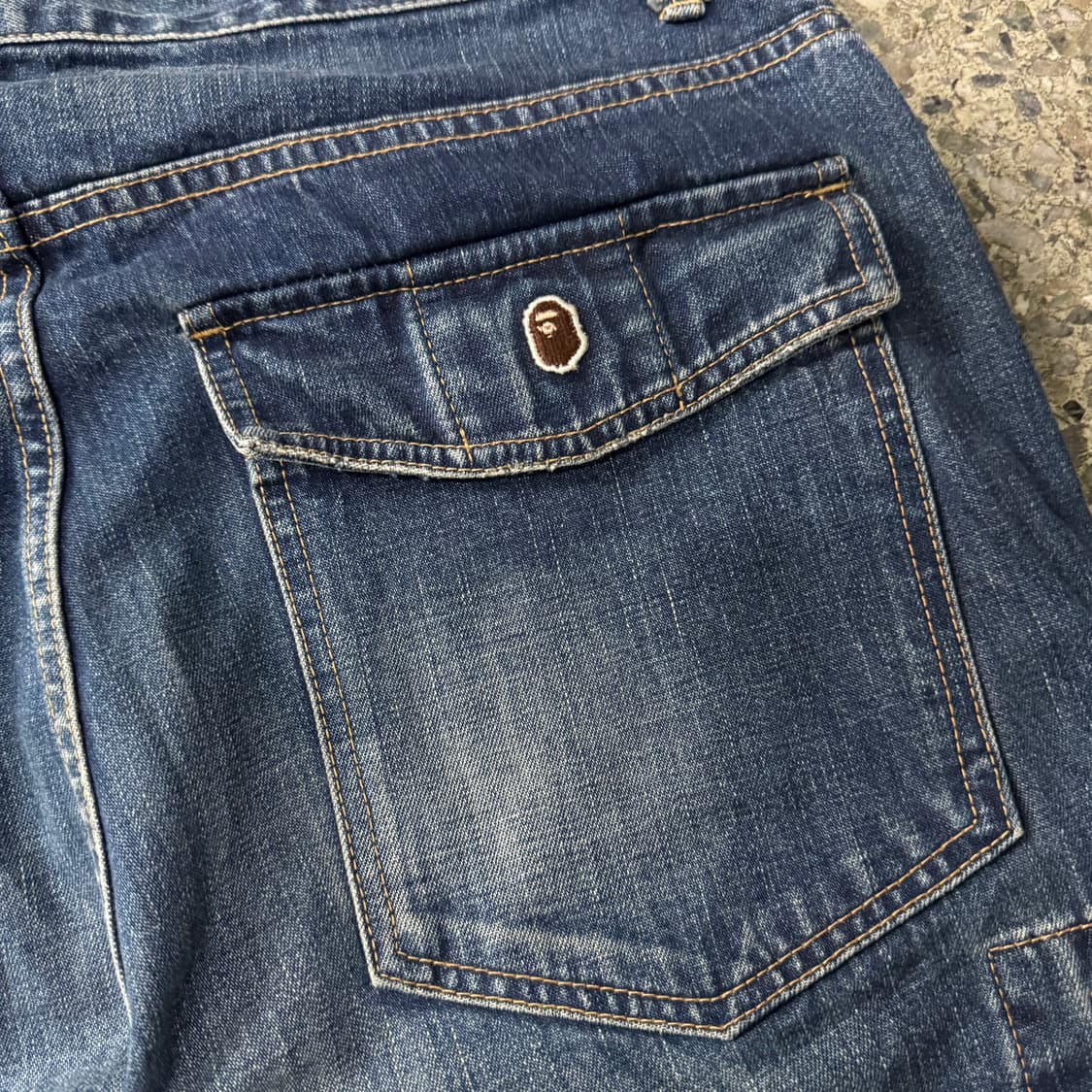 [XL] Bape 베이프 카고 데님 팬츠 상품이미지8