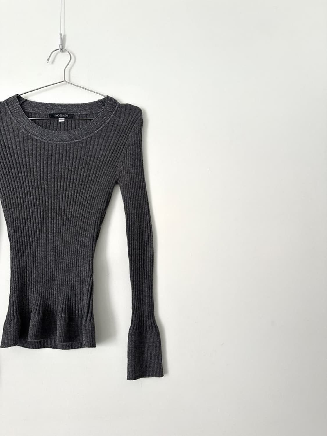 MICHEL KLEIN twinkle slim knit / grey 상품이미지3