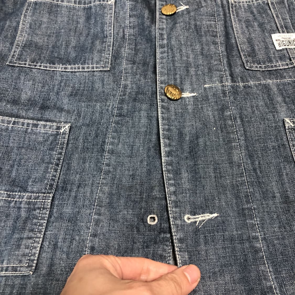(M-L) 빅 유니온 BIG UNION 데님 워크 초어 자켓 상품이미지7