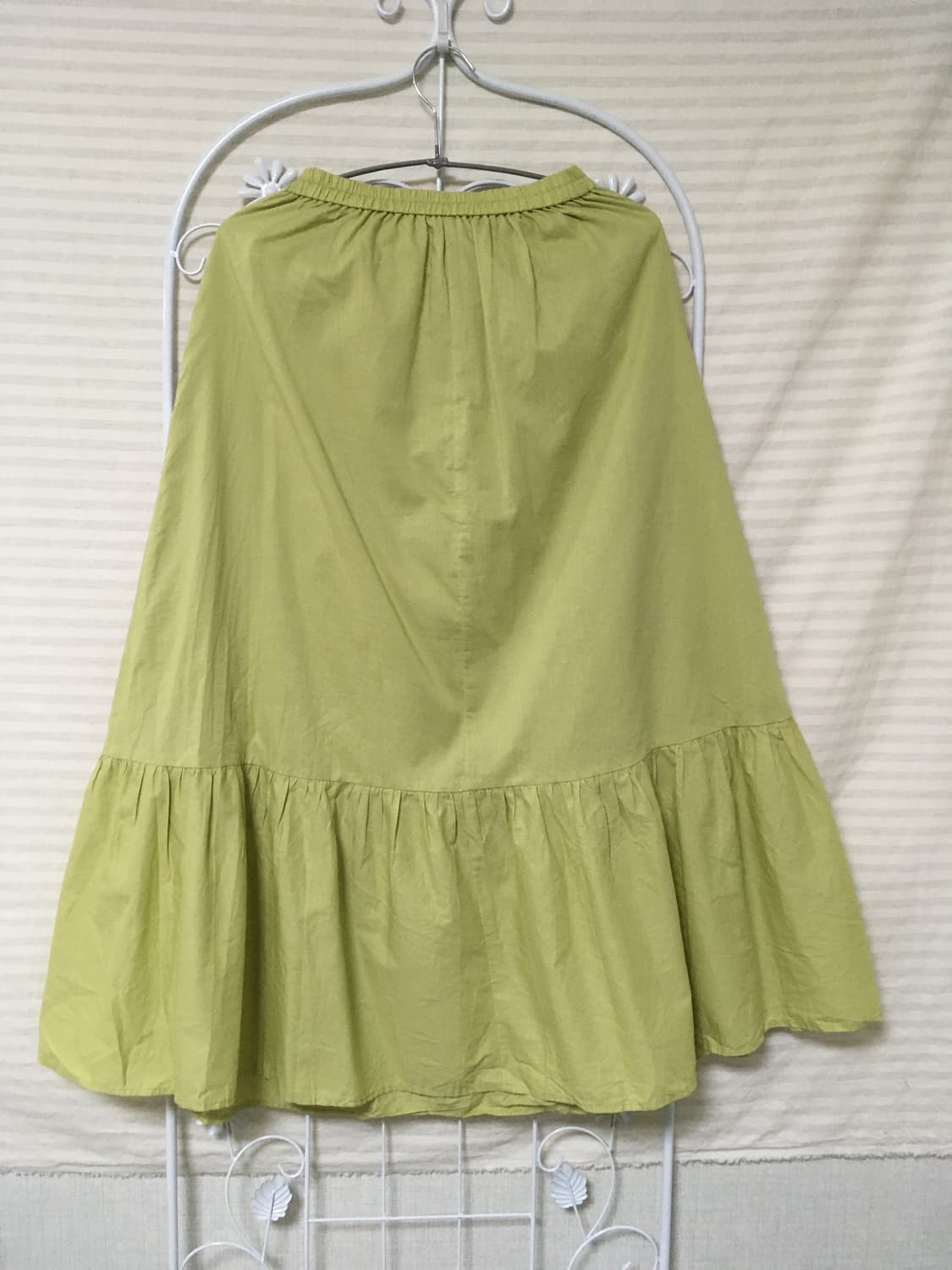 빈티지 그린 레이스 스커트 y2k 스트릿 갸루 펑키 일본빈티지644 fa 상품이미지2