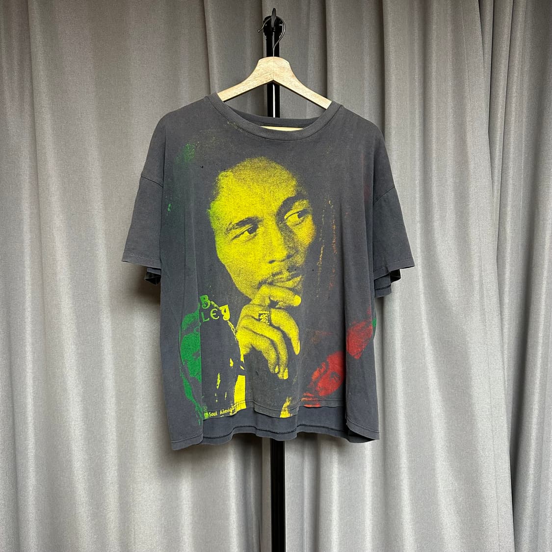 빈티지 90s 밥 말리 티셔츠 올오버프린트 상품이미지1