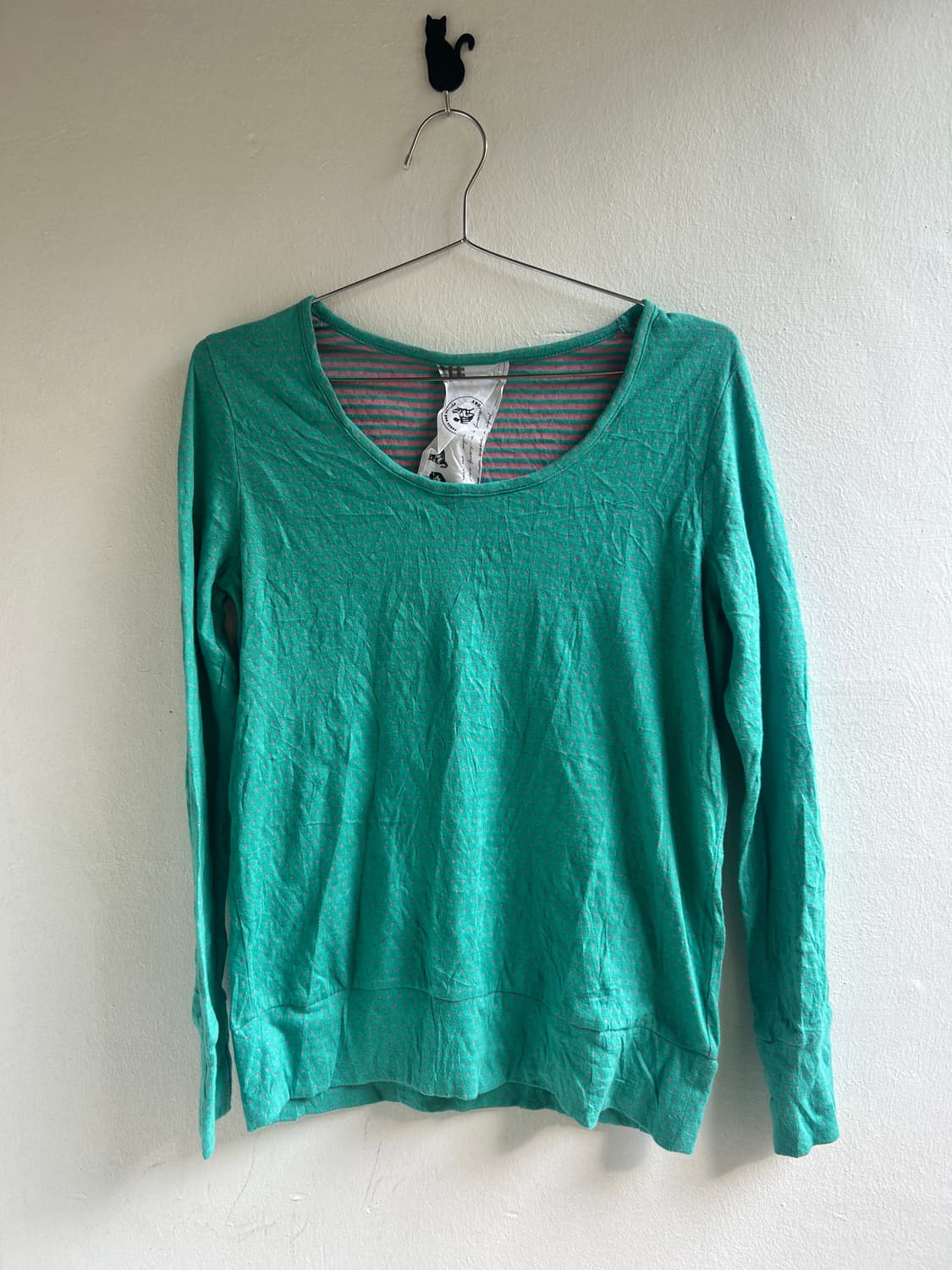 민트 땡땡이 티셔츠  상품이미지1