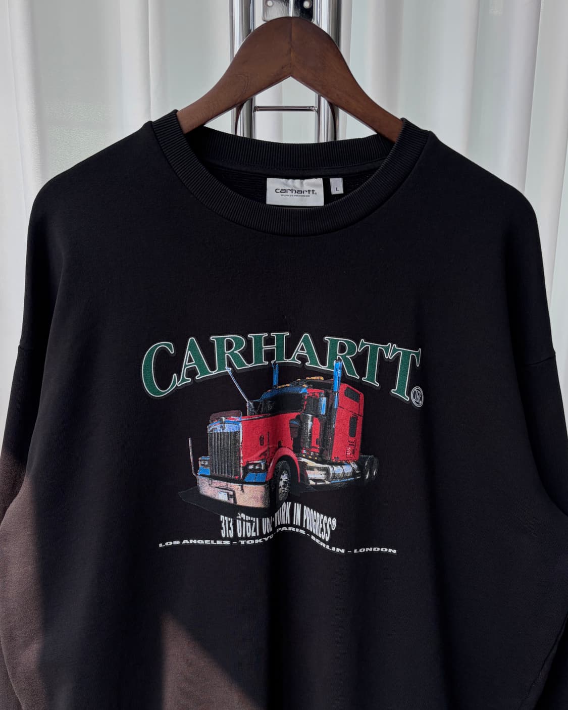 [L-XL]칼하트 WIP 온더로드 크루넥 맨투맨 상품이미지5