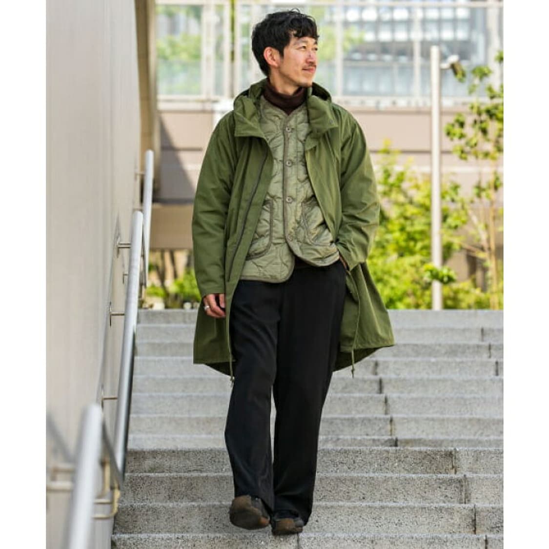 어반리서치 모즈파카 야상 M 판매 상품이미지5