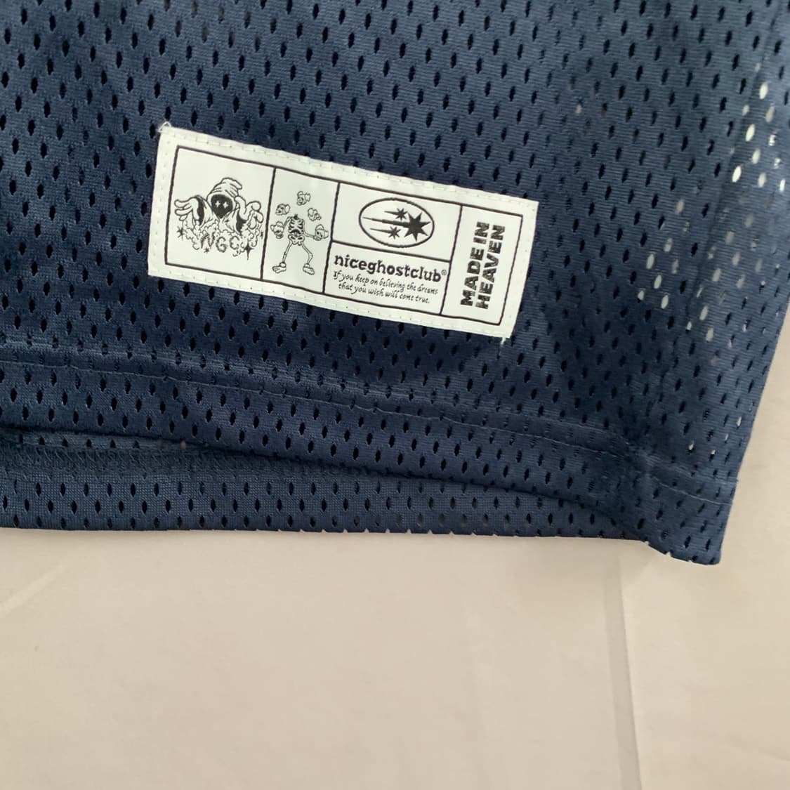 L 나이스고스트클럽 엔젤넘버 69 메쉬 빅 져지 오버핏 반팔티 상품이미지6