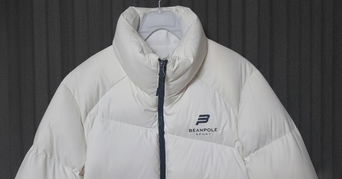 BEAN POLE 빈폴스포츠 흰색 덕다운 패딩 90사이즈 상품이미지4