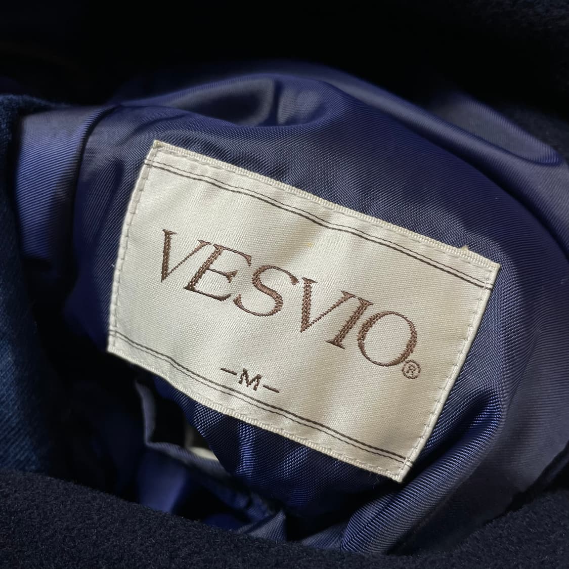 VESVIO 네이비 미디 코트 M 상품이미지5