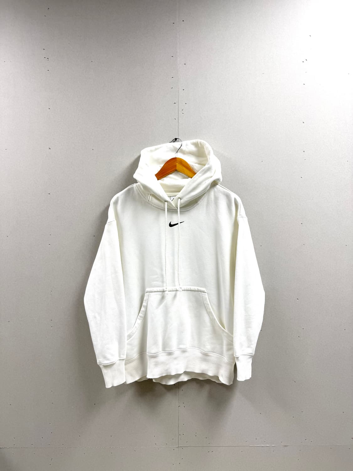 여성 M / 나이키 스우시 후드티 화이트 상품이미지1