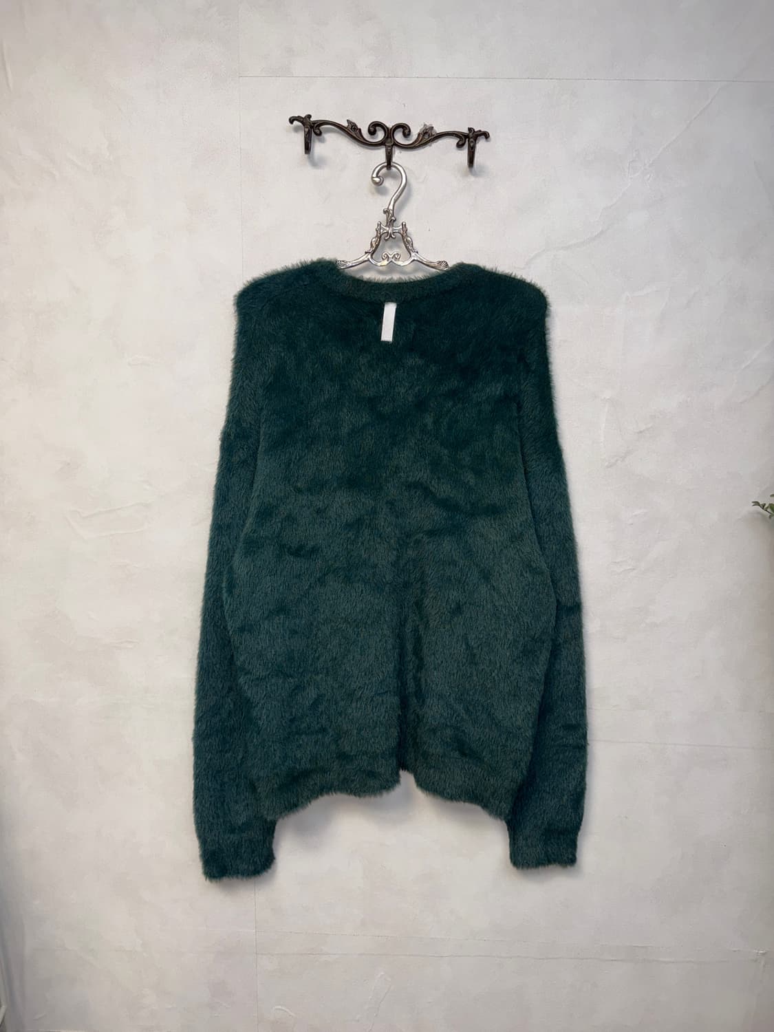 NOMANUAL CROPPED HAIRY KNIT - FOREST L 상품이미지6